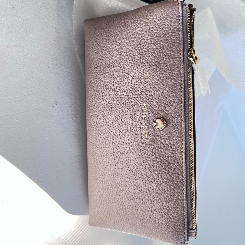 Kate Spade Pink Pebbled Leather Wallet